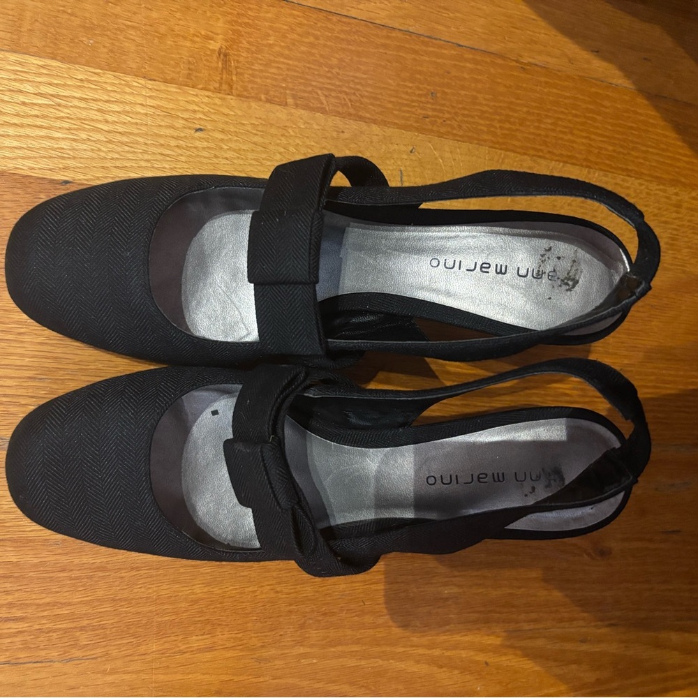 Marino Orlandi Black Flats Comfortable Loafers